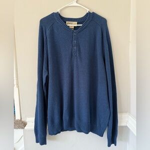Orton‎ Brothers blue 100% cotton size Large Men’s Henley sweater